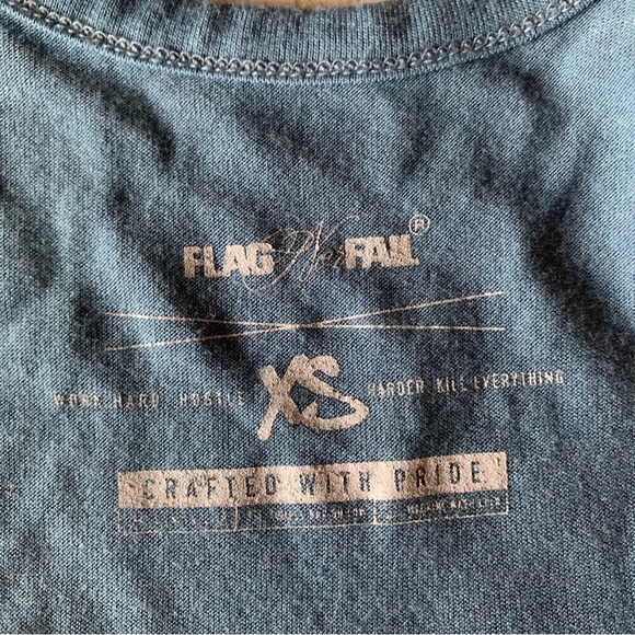 NWT Flag nor Fail Greatness is Built Blue Crop Tank - Picture 4 of 5